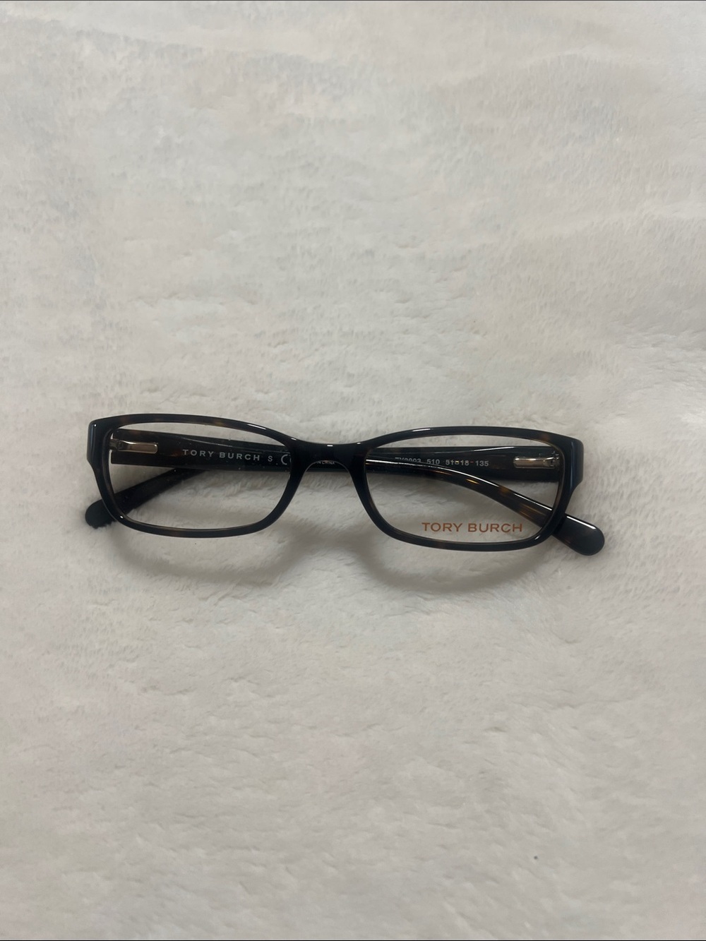 Tory Burch BrownTortoiseshell Rectangular Glasses